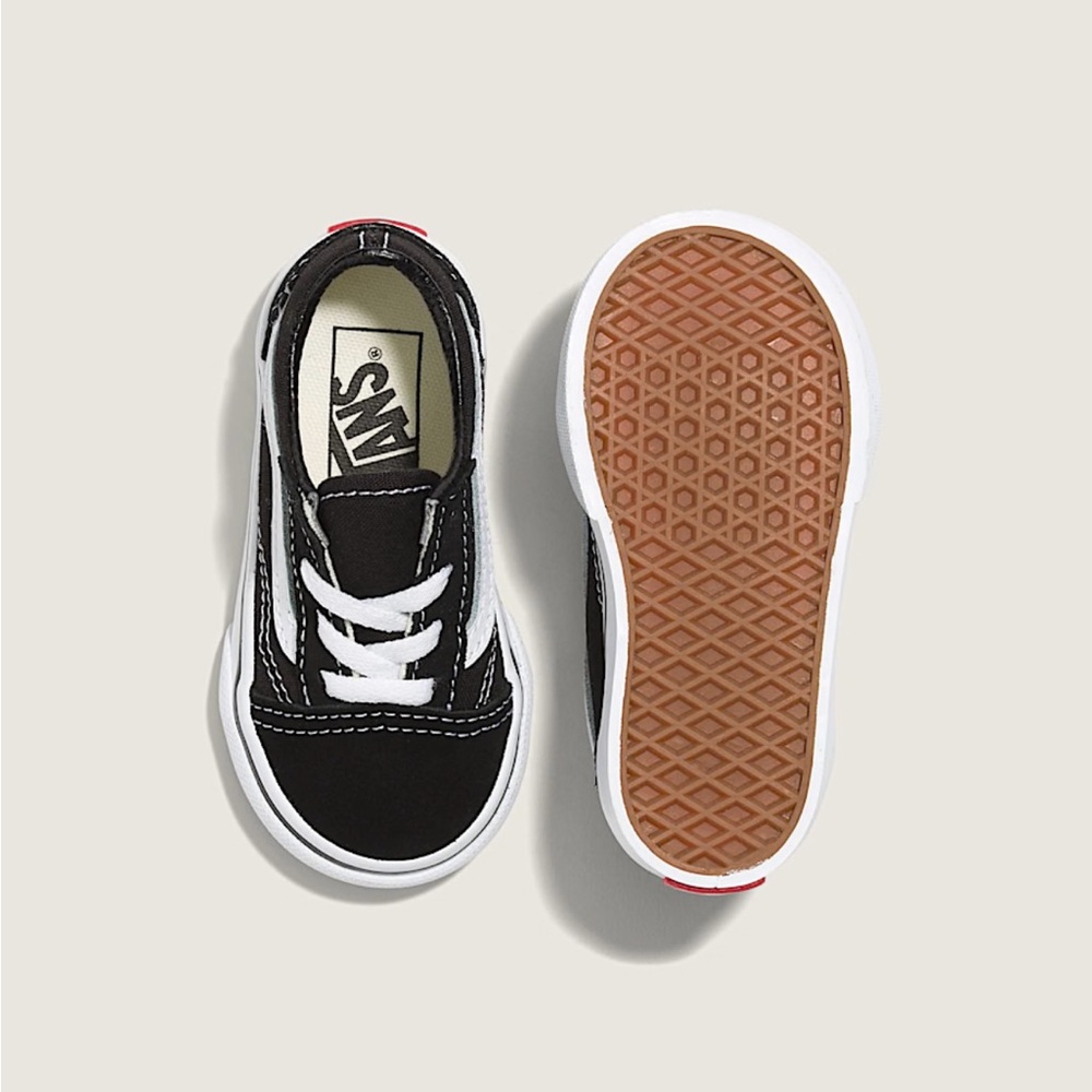 Vans Kids Black and White Sneakers